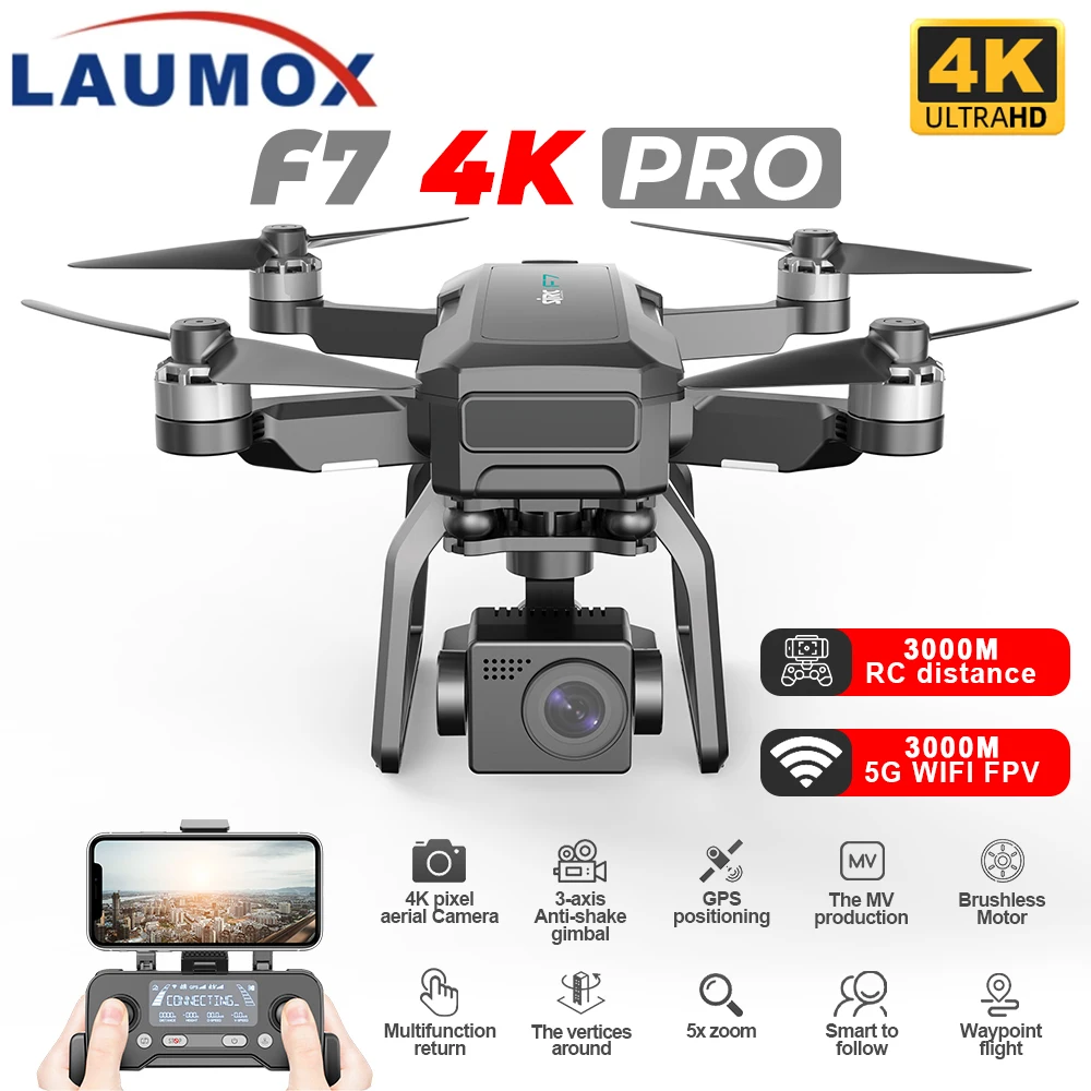 SJRC F7 4K PRO Drone GPS 5G WiFi Axis Gimbal With HD Camera FPV