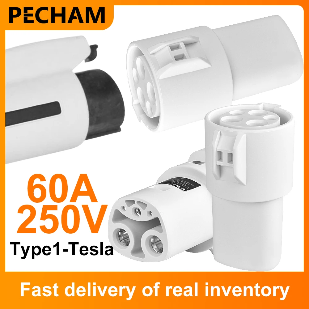 

Type1 to Tesla J1772 to TPC Model X Y 3 S EV Charger Adapter Electric Vehicle Charging Connector EVSE Conversion Teslas Socket