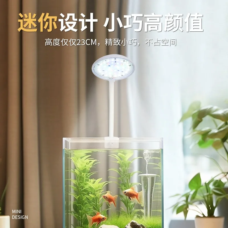 USB Aquarium Light 5W 7W LED Waterproof Fish Tank Lighting Underwater Fish Lamp Aquariums Decor Plant Lamp Mini Tank Light