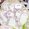 40Sheets Memo Book Retro Floral Pattern Decorative Backing Plant light ledger Border Material Paper Scrapbooking 105*75MM 1