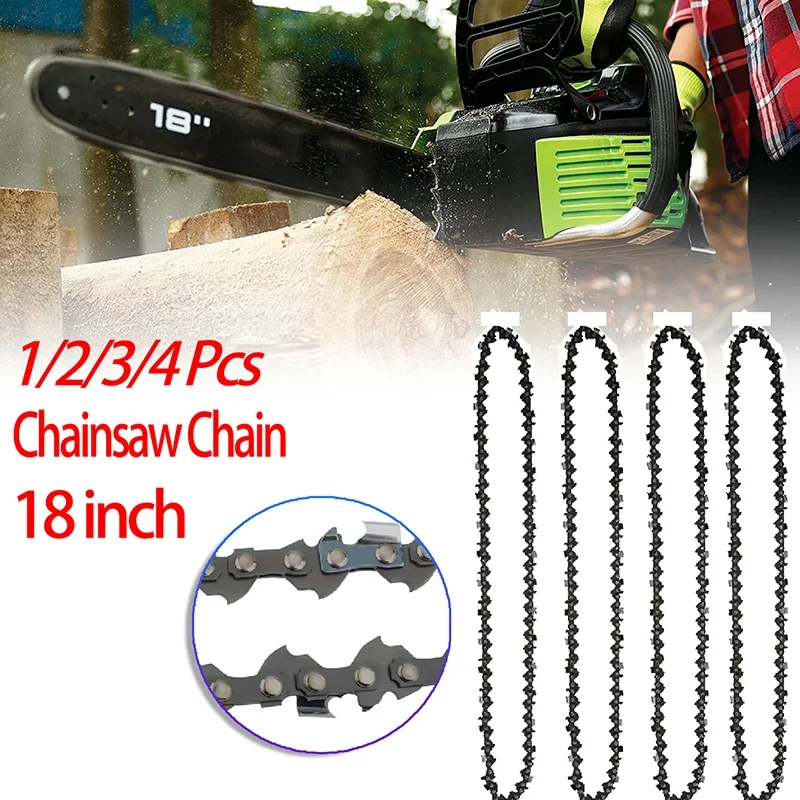 1/2/3/4Pcs 18 Inch 72 Drive Link 36 Cutter 0.325" Pitch .058" Gauge Chainsaw Saw Chain for Pruning Garden Woodworking Tool