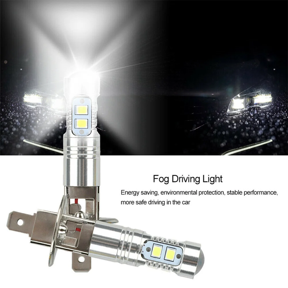 

Led Fog Lamp H1 Fog Lights Fog Driving Light Front Fog Lights H1 H1 Headlight High Power Led Light Bulb 10SMD 1800 Lm 2pcs 50W