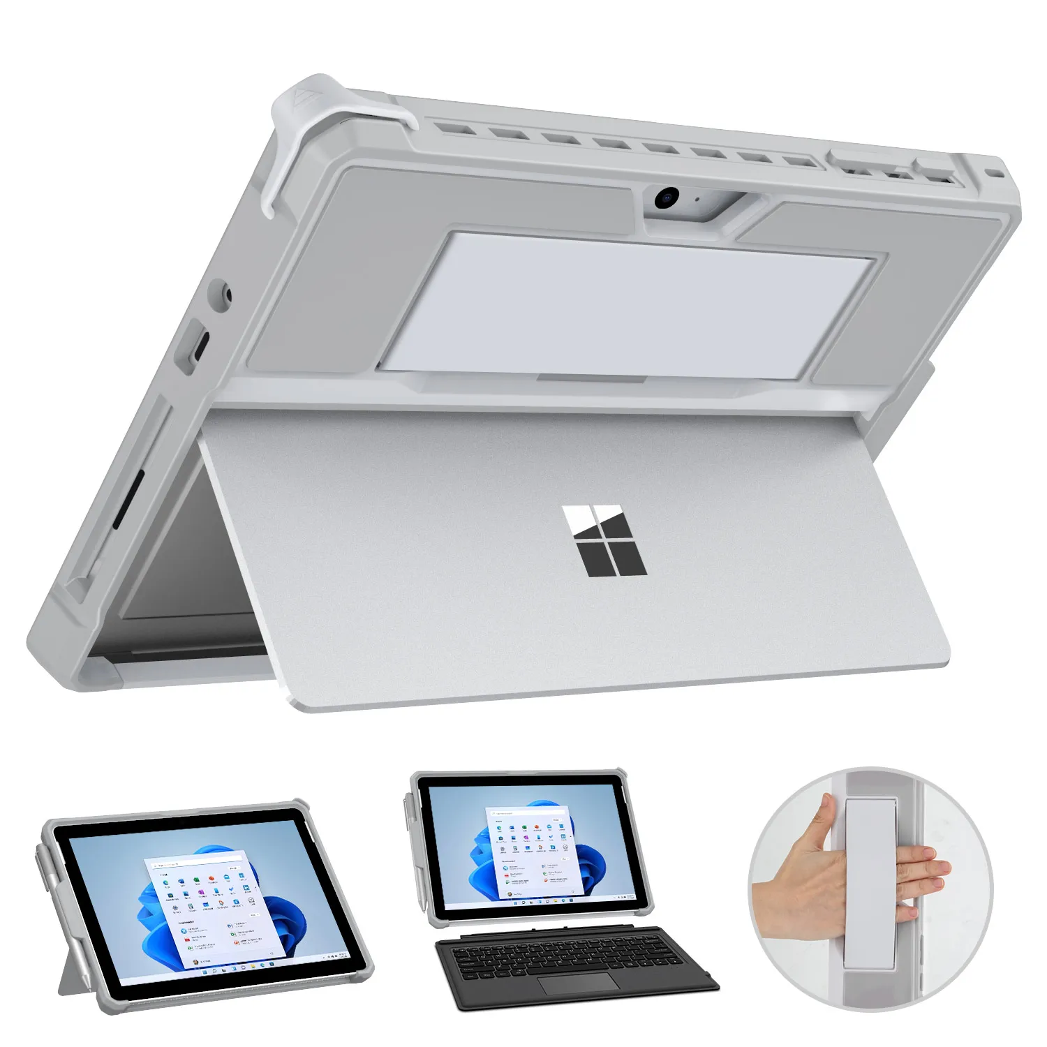 Custodia Per Microsoft Surface Go 3/Surface Go 2, Custodia Protettiva All-In-One Con Portapenne Per Surface Pro 7 Plus/Pro 7/Pro 6