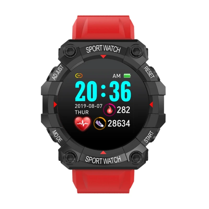 TPU Heart Rate Pressure Monitor Smart Bracelet Watch Pedometer Fitness Tracker