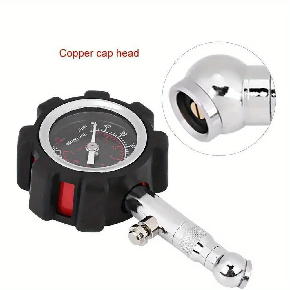 1PC Mini Dial Car Tire Pressure Gauge 100 PSI High Precision Auto Air Pressure Meter Tester for Car Diagnostic Repair