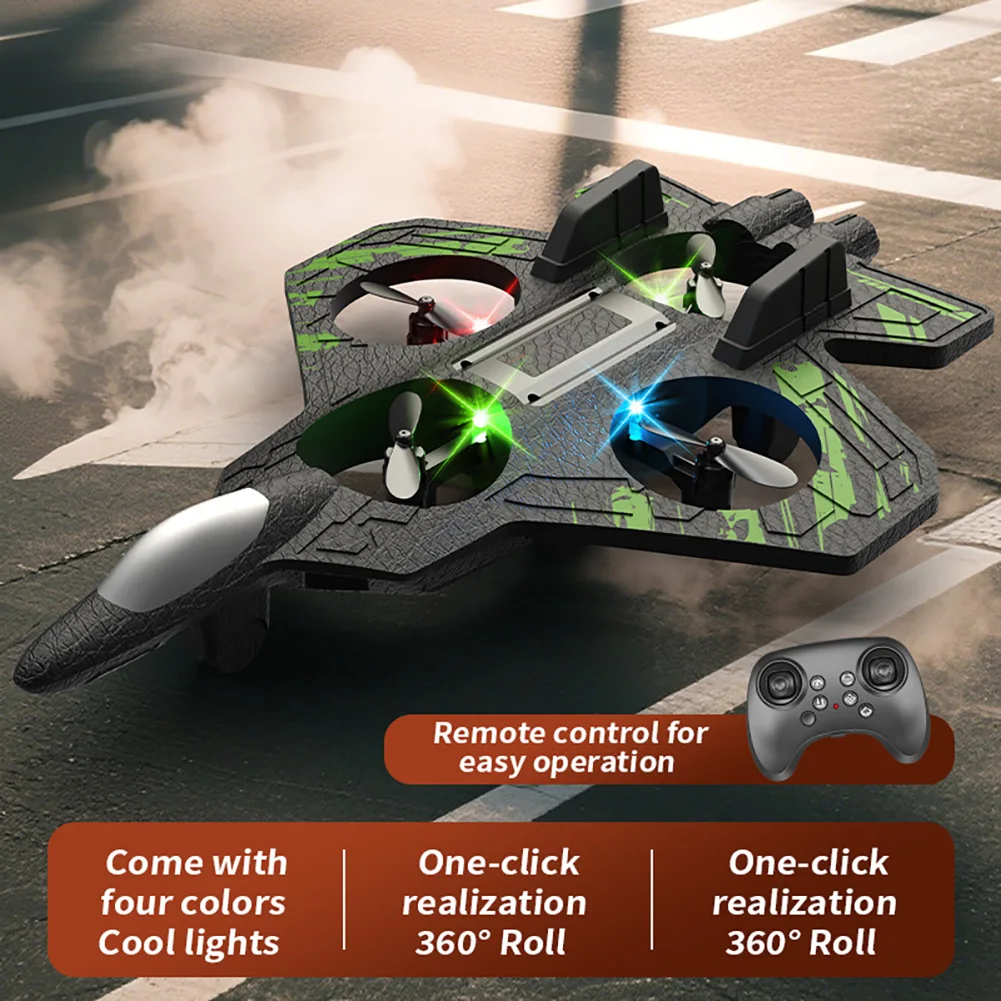 Avion RC 2.4G 4CH Planeur télécommandé L26/L27 Bleu Vert
