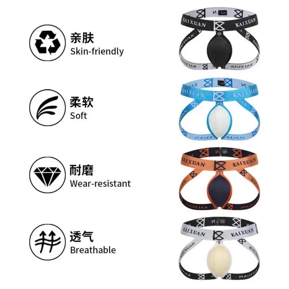 

Men'S Emotional Interest U Convex Big Pouch Three-Dimensional Cup Bag Double Thong Underwear T-Pants Tanga Gay Slips Lingerie
