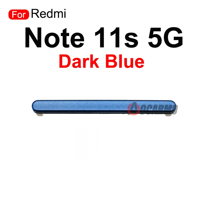 Redmi Note 11S 5G 용 볼륨 업 다운 전원 사이드 키 버튼 교체 수리 부품
