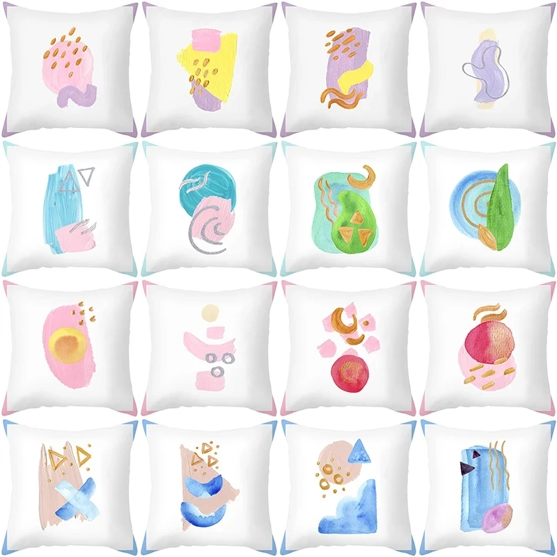 

Color sofa pillow cushion cover case funda cojin cojines decorativos para sofá 45x 45 almofadas 쿠션커버 подушка декоративная чехлы