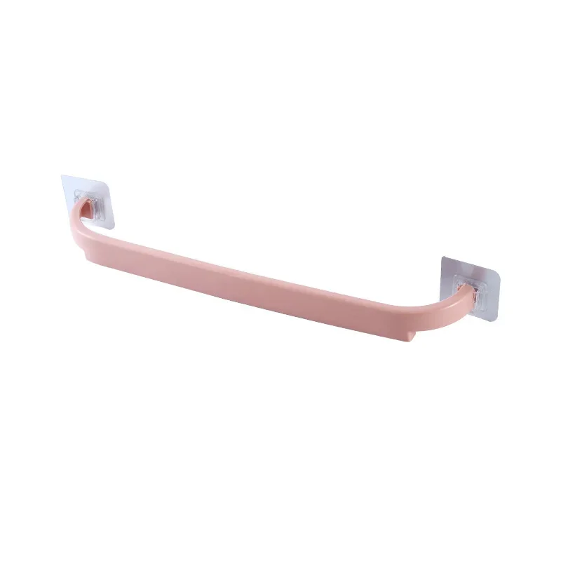 Plastic Tower Hanger Stick Standing Suction Towel Rack Wall Mounted Bathroom Storage Shelf Waterproof Bath Towel Holder