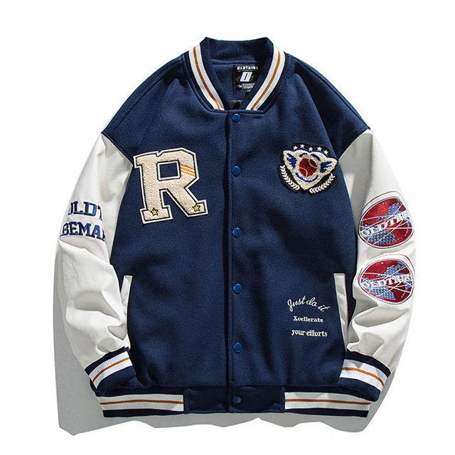 Varsity Jackets- Royal Blue Baseball Jackets for Men Online