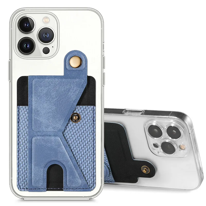 Mobile Phone Back Cards Holder Wallet Credit Cards Pocket Adhesive