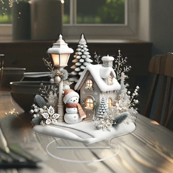 Snow Scenery Christmas House 1