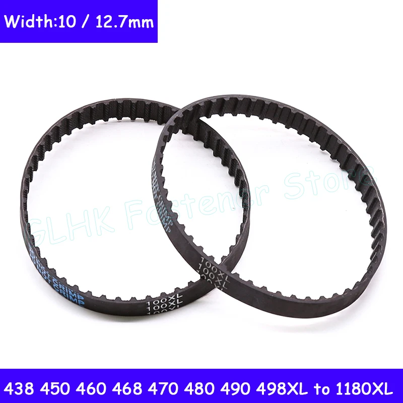 

1PC Width 10/12.7mm XL438 450 460 468 470 480 490 498 to XL1180 Closed Loop Rubber Timing Belt 5.08mm Pitch XL Synchronous Belt