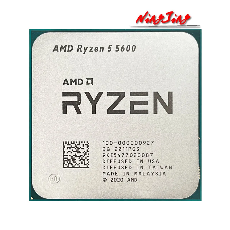  Процессор AMD Ryzen 5 5600 R5 5600 3,5 ГГц шестиядерный двенадцатипоточный процессор 7 нм L3 = 32M 100-000000927 разъем AM4 