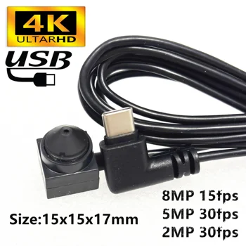 4K 8MP 5MP Mini Usb Camera OEM Customized OTG Type-c Size UVC OTG OV2710 IMX179 Senor 1080P 2.1MM Lens Fisheye Mini Camera Usb 1