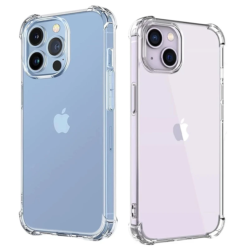 Shockproof Clear Phone Case For iPhone Pro Max 7 8 Plus X XR XS Soft Silicone Protection Transparent Accessories