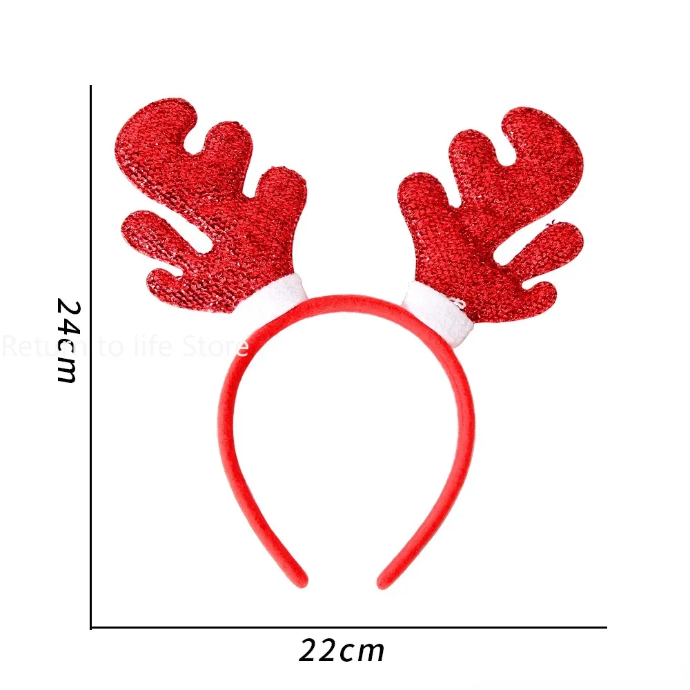 Christmas Headbands Santa Tree Elk Hairband Christmas Decorations Headwear New Year Xmas Noel Party Favors Supply Kids Gift