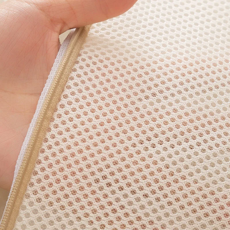 Embroidery Net Washing Bag For Laundry Machine Protecting Clothes Pants Underwear Socks Bra Mesh Zipper Laundry Bags laundry bag laundry bags lingerie washing bag