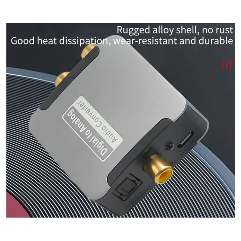 X49A-DAC 디지털-아날로그 오디오 변환기 광학 SPDIF 동축 입력-L/R RCA 3.5Mm 잭 헤드폰 앰프 출력