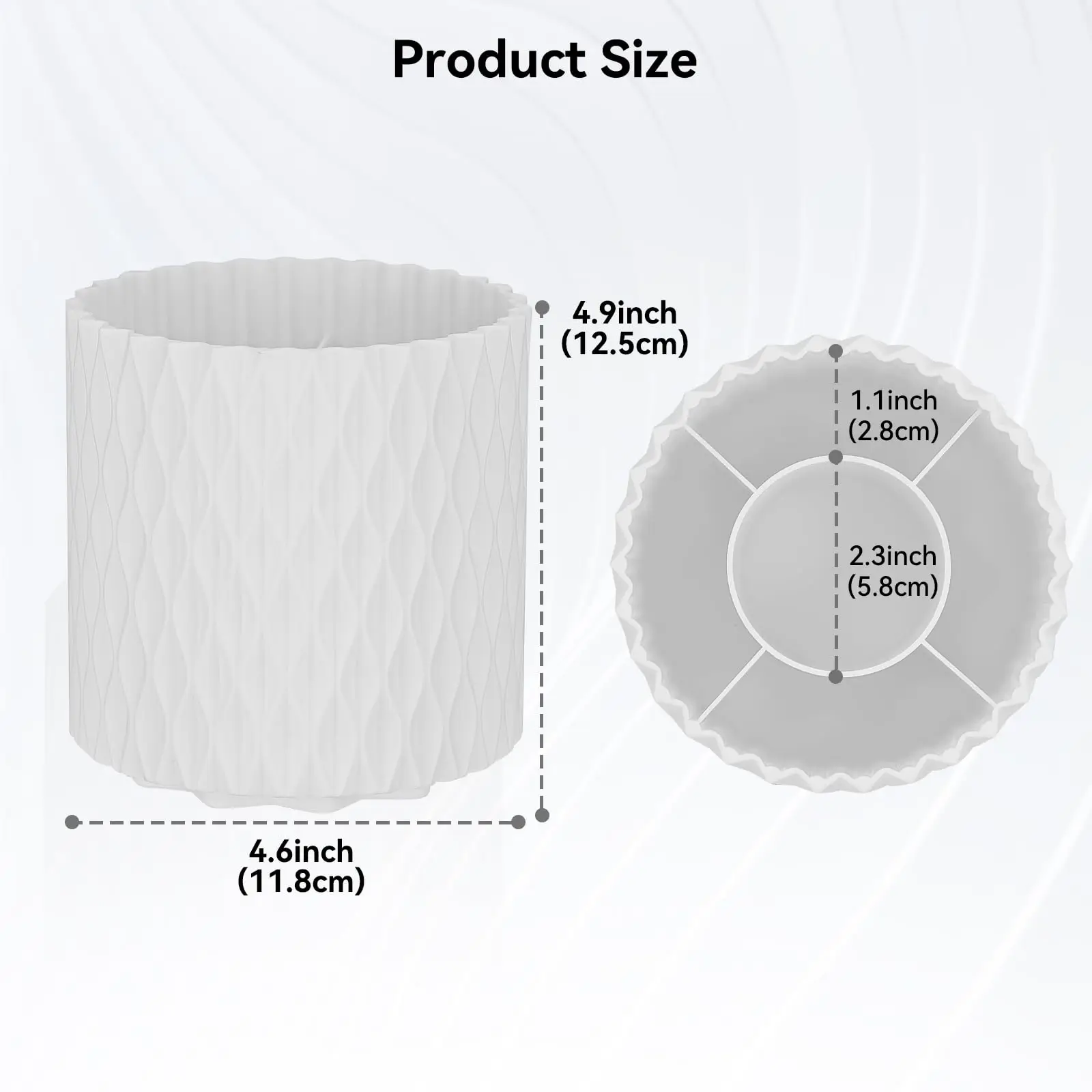 Large Capacity Rotating Makeup Brush Cup Holder Multi-functional Desktop Eyebrow Pencil Makeup Brush Organizer Holder Storage Bo 4