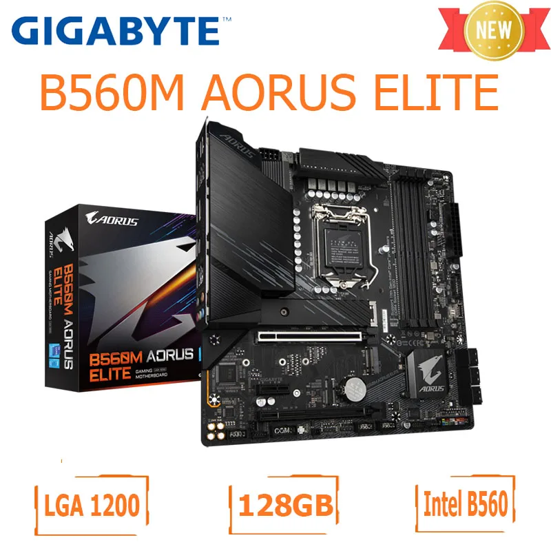 Gigabyte B560M AORUS ELITE LGA 1200 Motherboard DDR4 128GB Intel B560 ...