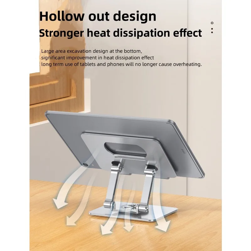 Mobile Phone Tablet Universal Stand Portable Hollow Metal 360 Degree Rotatable Lazy People Special Desktop Game Painting Stand