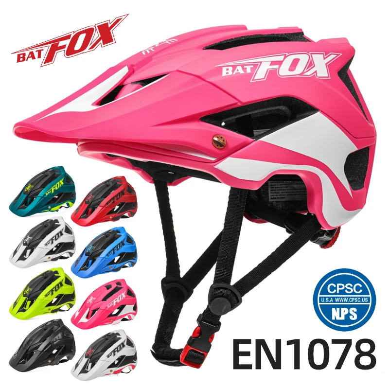 

BATFOX MTB Bicycle Helmet Outdoor DH Integrally-molded Ultralight man Mountain Bike women cycling Road bike mtb helmet