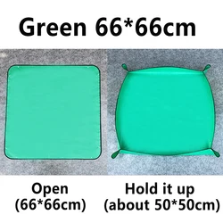 Waterproof Foldable PE Gardening Planting Mat - Flower Pots & Transplanting (1pc 66x66CM)