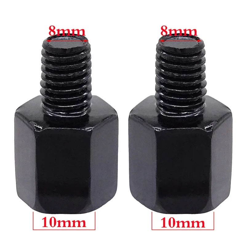 Universal Mirror Adapter 1 Pair M10 M8 Clockwise Motorcycle Motorbike Rearview Mirror Adapter Bolt Steel Metal for Motorcycle motorcycle mirror motorcycle mirrors motorcycle mirror mount motorcycle mirror bracket