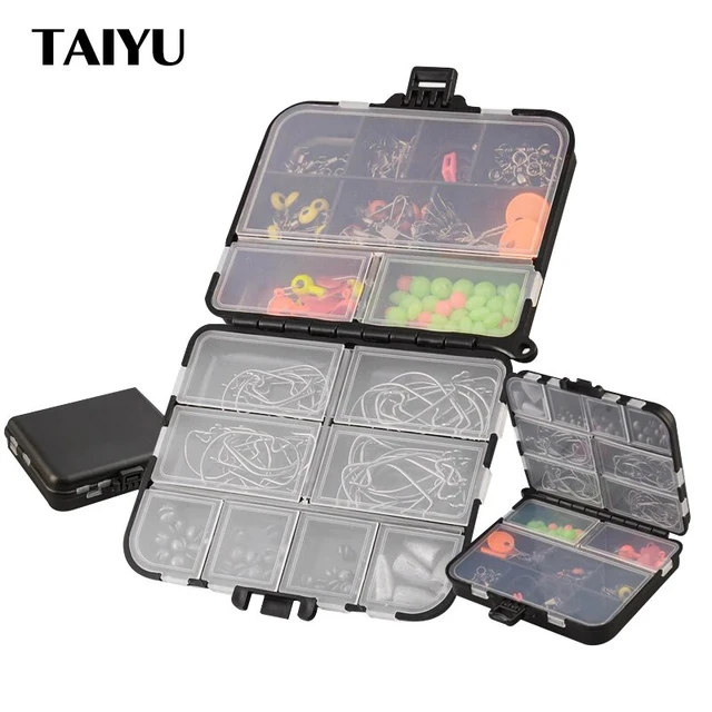 TAIYU 205pcs/box Fishing Accessories Kit Including Crank Hook Jig Hooks  Sinker Weight Swivels Snaps Sinker Slides Fishing Tackle - AliExpress