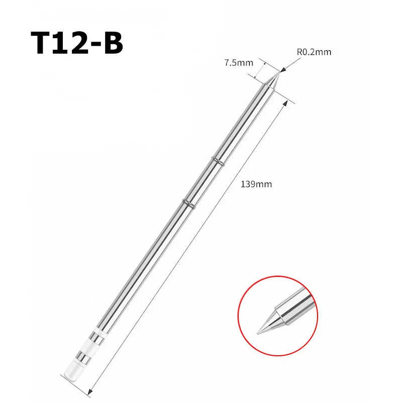 hot air station T12 Soldering Solder Iron Tips T12 Series Iron Tip For Hakko FX951 STC AND STM32 OLED Soldering Station Electric Soldering Iron electric solder Welding Equipment