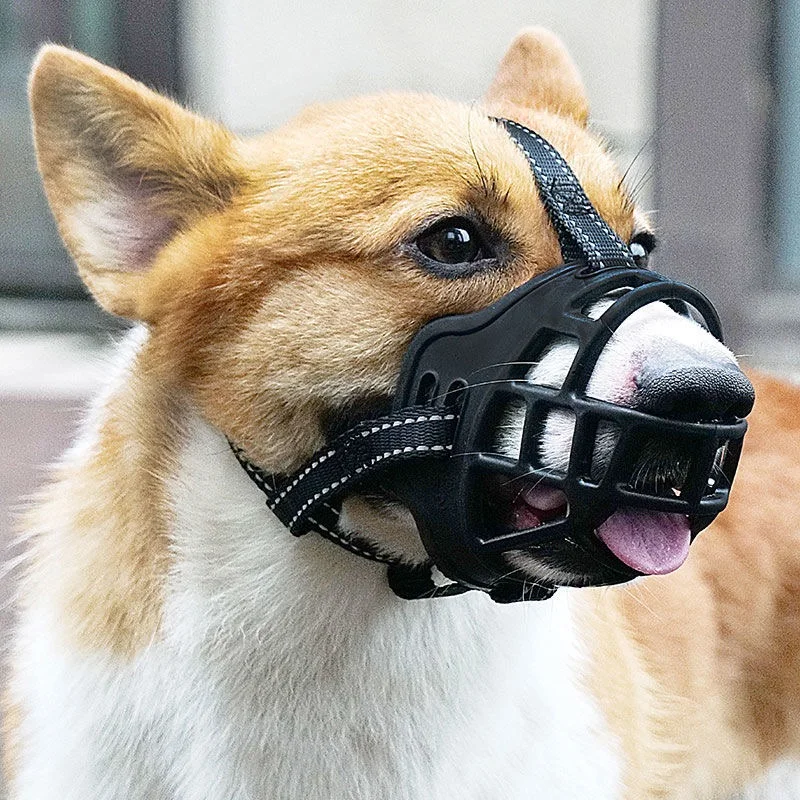 Dog Muzzle Pet Dog Muzzle Breathable Basket Muzzles for Large Dogs Stop Biting Barking Chewing