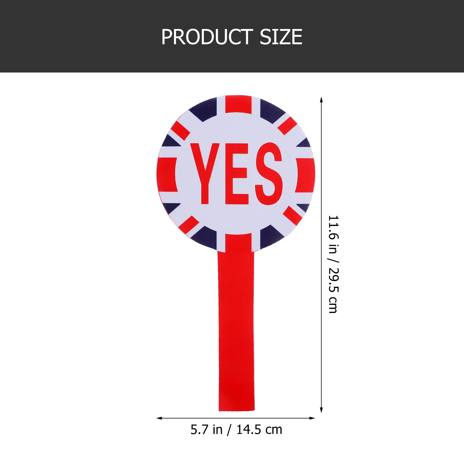 1세트 부드러운 가장자리 휴대용 투표판 양면형 예/아니요 패들 교실 경쟁 게임 교사 평가용 휴대용
