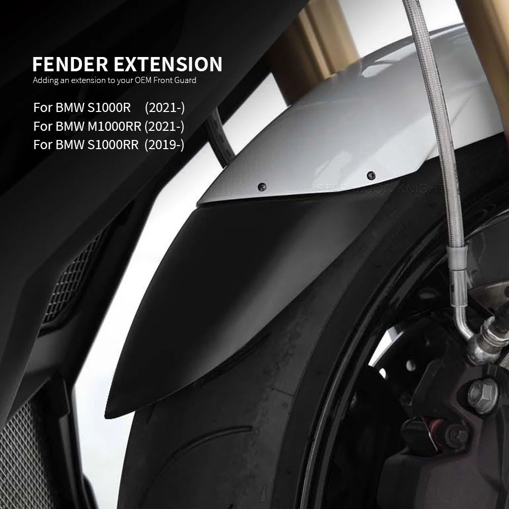 

Motorcycle Accessories Front Fender Mudguard Extender Extension For BMW S1000R 2021- S1000RR 2019- M1000RR M 1000 RR S 1000 R RR