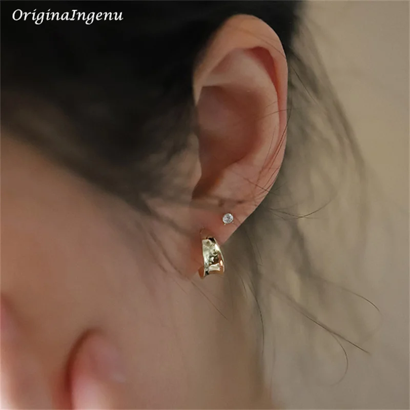 

Однотонные серьги-кольца из 9 карат золота, изящные серьги, желтое золото, женские серьги, твердое золото 9 карат, Изящные Ювелирные изделия, гипоаллергенные женские украшения