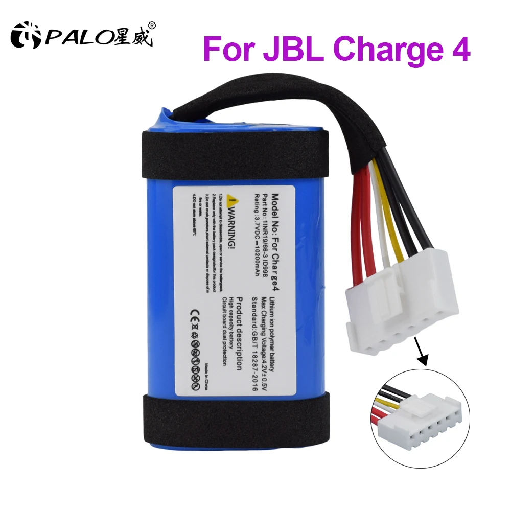 

PALO New Replacement 10200mAh Speaker Battery for JBL Charge4 Charge 4 ID998 IY068 SUN-INTE-118 High Quality Batteries