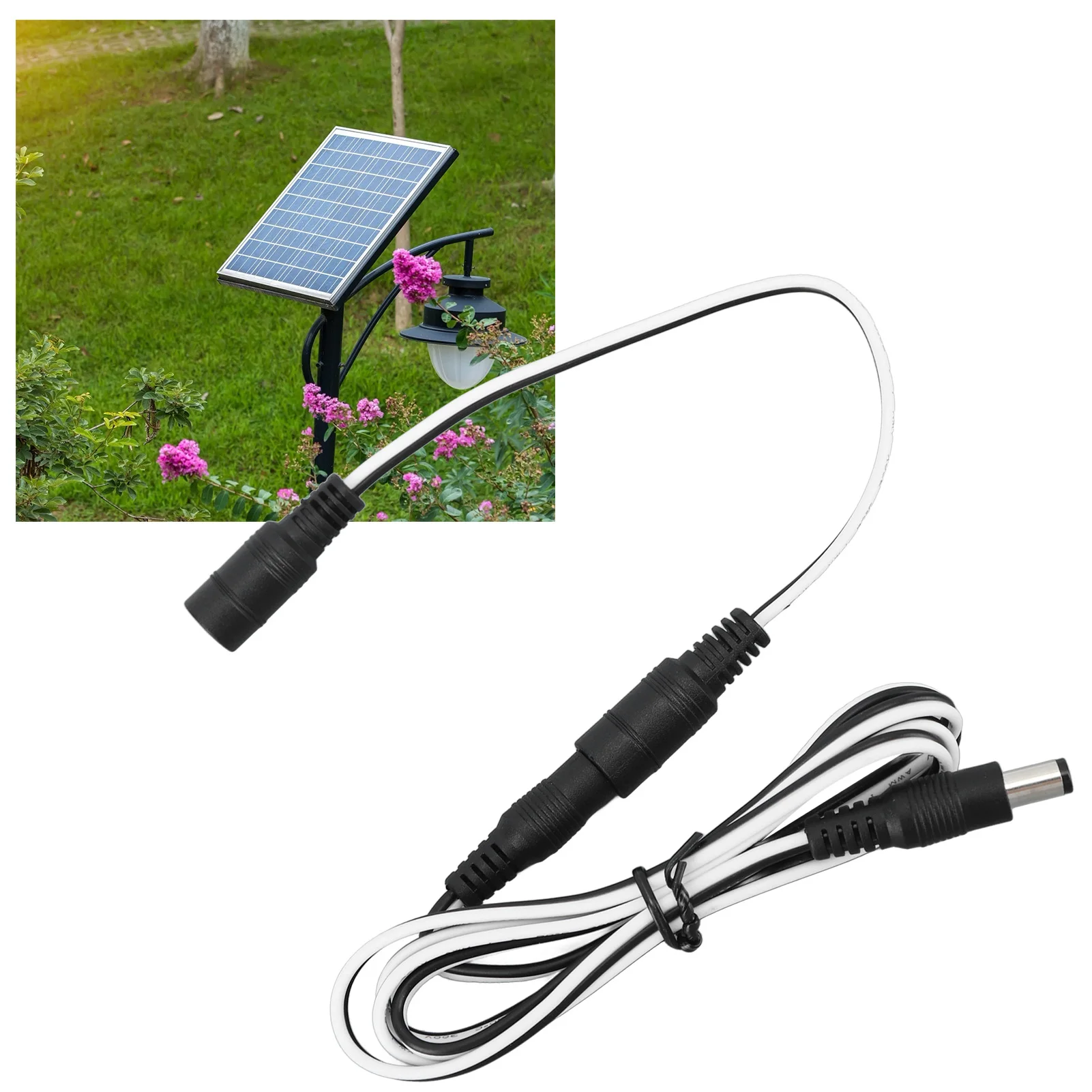 Solar Panel Power Extension Cable DC Extension Cable for Solar Photovoltaic Panel LED Lights Cameras extension cable solar panel connector cable