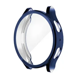 Premium Full Cover Protective Watch Case - Soft TPU Plating with Screen Protector and Anti - fall Design - Galaxy Watch 6 44mm (Midnight blue)