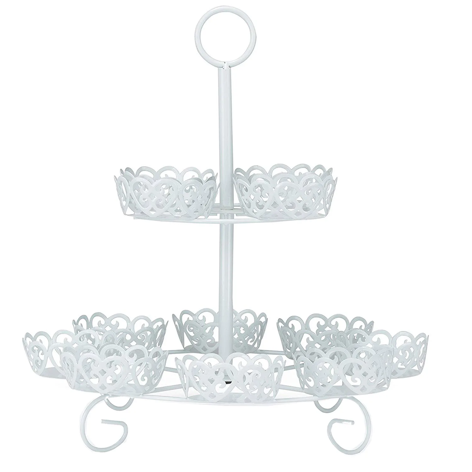 

Подставка для кексов вмещает до 12 кексов, белая, 2 яруса, на все случаи жизни, день рождения, Baby Shower