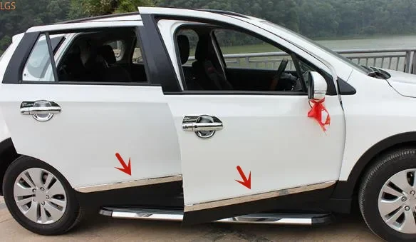 

For Suzuki S-CROSS 2014-2019 stainless steel body decoration strip anti-rub protection decoration car accessories