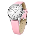 Pink leather silver