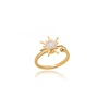 Bagues en acier inoxydable pour femmes, tendance 2026, couleur or, double perle, bague à boule, bijoux esthétiques de mariage, cadeau pour couple, anillos