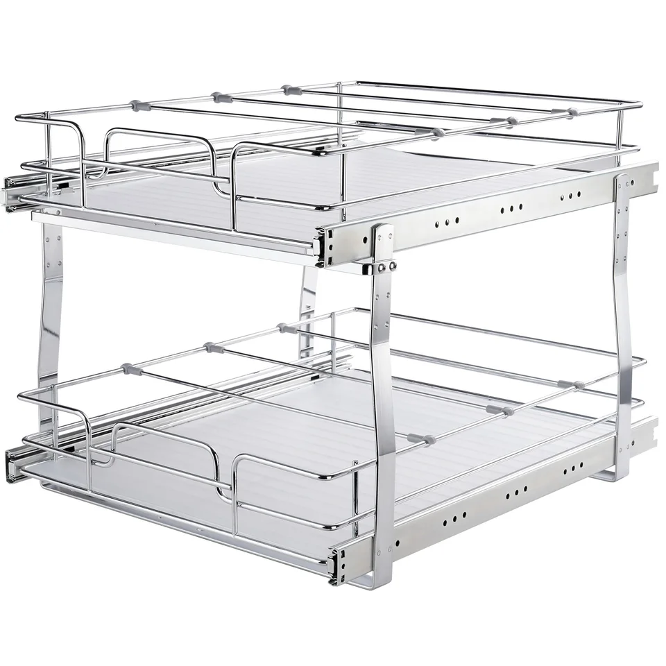 Cassetto organizer estraibile per mobili da cucina, ripiani estraibili