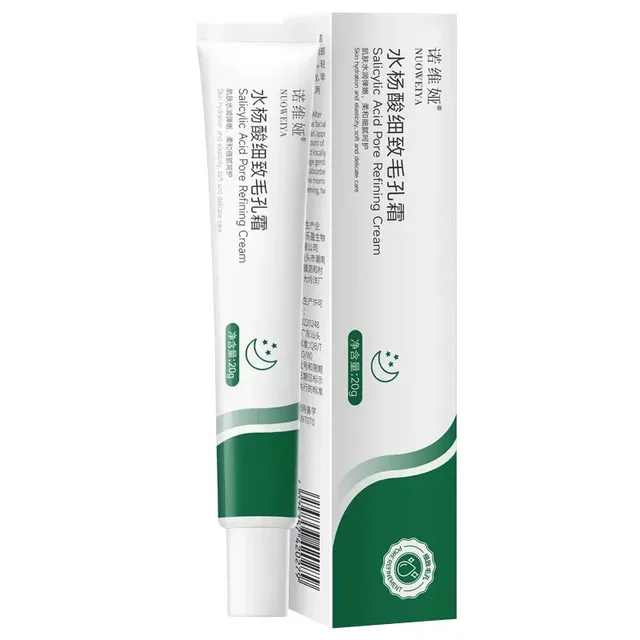 20g Salicylic Acid Shrink Pore Cream Elimination Large Pores Remove Blackehead Face Smooth Repairing Skin Care Product 6