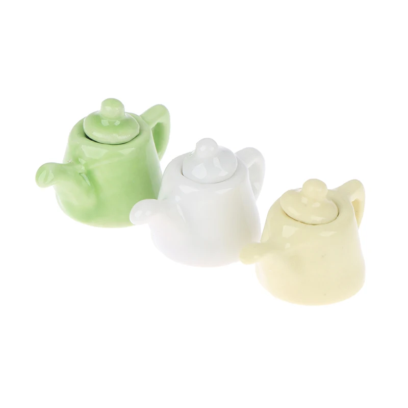 Porcelain Teapot Tea Cup Set 1/12 Dollhouse 1
