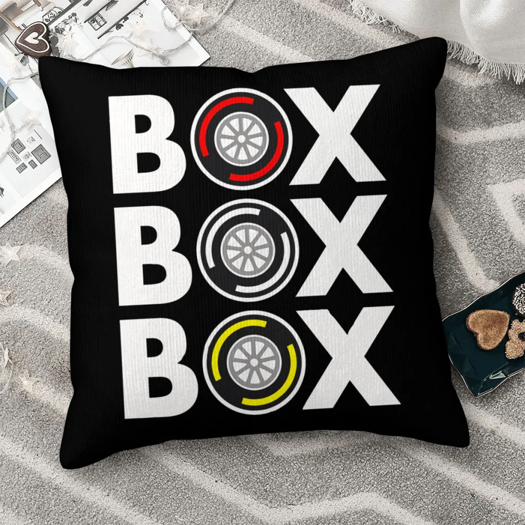 

Коробка коробка шина составной белый текст дизайн Cojines F1 автомобиль Гонки броска подушка подушки чехлы стул декоративный рюкзак