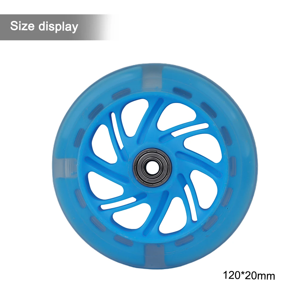 LED-Blitz Roller Rad Blinkende Lichter PU Kinder Roller Ersatz Räder 12*2 cm Für Roller ﻿ Eislaufen – Detail 9