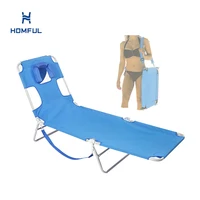Outdoor Portable Backpack Beach Chair Reclining Chair Folding Beach Lounge Chair 1