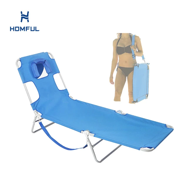 Outdoor Portable Backpack Beach Chair Reclining Chair Folding Beach Lounge Chair 1
